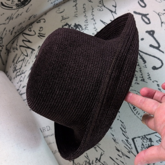 Annabel Ingall Australia Vintage Velour Bucket Hat Chocolate Brown - Picture 7 of 10